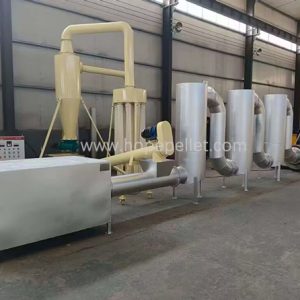 High quality 1 ton per hour wood pellet production line hammer mill dryer