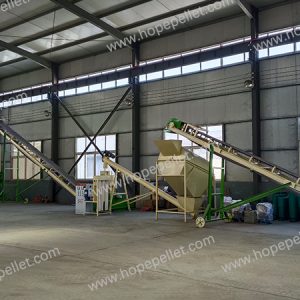 Alfalfa pellet production line, pellet machine production line, ring die pellet machine