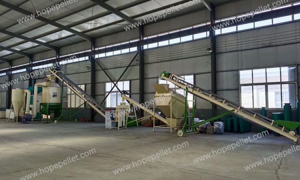 Alfalfa pellet production line, pellet machine production line, ring die pellet machine
