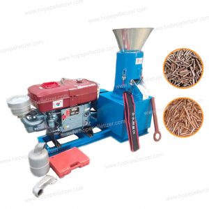 Diesel Engine Sawdust Pellet Bio Fuel Making Machine Wooden Case Provided HOPE Wood Sawdust Pellets Machine