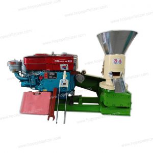 Best Selling High Quality Flat Die 22HP Diesel Engine Wood Pellet Mill