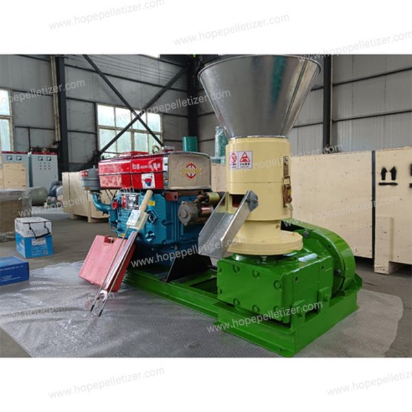 Best Selling High Quality Flat Die 22HP Diesel Engine Wood Pellet Mill - Image 4