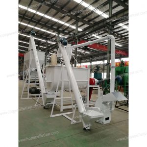 Complete poultry pid feed pellet production line with 800-1500kg/h easy to installation