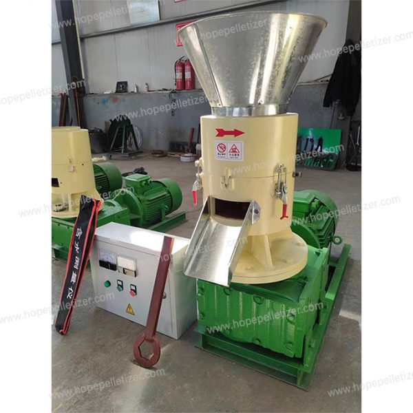 Hope Machinery rice husk sawdust particle molding machine,tree branches wood chips waste biomass pellet machine