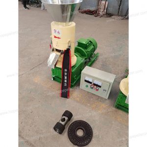 Supply automatic biomass wood chip flat mold pellet machine small straw rice husk pellet machine HOPE MACHINERY