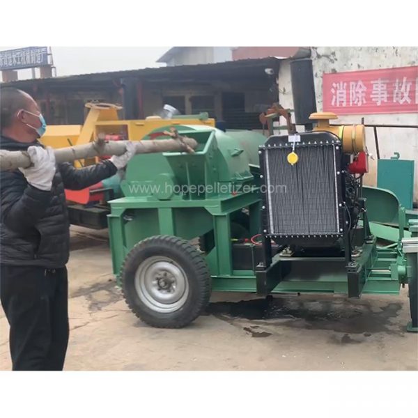 15HP Diesel Engine Tree Branch Leaf Wood Chipper Shredder Blades Crusher Wood Chipping Machine - Image 7