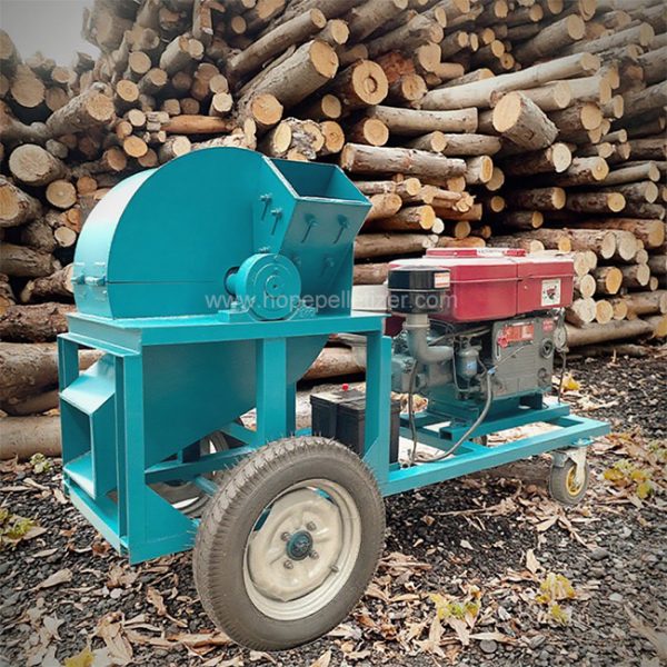 15HP Diesel Engine Tree Branch Leaf Wood Chipper Shredder Blades Crusher Wood Chipping Machine - Image 3